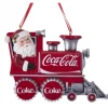 Boutique de Noël Mom'S Kitchen & Bakery*Ornament, Coca Cola Train Locomotive With Engineer Santa