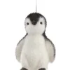 Boutique de Noël Birds & Owls*Ornament, Cute Baby Penguin In Flocked Finish