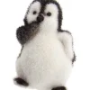 Boutique de Noël Birds & Owls*Ornament, Cute Baby Penguin In Flocked Finish