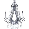 Boutique de Noël Christmas Classics*Ornament, Elegant Silver Chandelier, With Acrylic Crystals