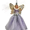 Boutique de Noël Winter Wonderland*Ornament, Elegant, Snow Queen, In A Lavender And Blue Gown