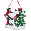 Boutique de Noël Enchanted Forest*Ornament, Family Of 3 Black Bears