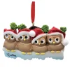 Boutique de Noël Enchanted Forest*Ornament, Family Of 4 Owls