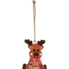 Boutique de Noël Enchanted Forest*Ornament, Festive Reindeer, With Message "Believe In The Magic"