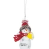 Boutique de Noël Family & Friends*Ornament, Festive Snowman With Message "Grandpa, I Love You"