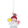 Boutique de Noël Family & Friends*Ornament, Festive Snowman With Message "There'S Snow Place Like Home"