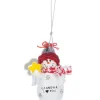 Boutique de Noël Family & Friends*Ornament, Festive Snowman With Message "Grandma, I Love You"