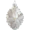 Boutique de Noël Winter Wonderland*Ornament, Finial Shaped 100Mm Glass Ball