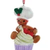 Boutique de Noël Ginger Bread & Candy Shoppe*Ornament, Gingerbread Boy With Cupcake