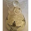 Boutique de Noël Varied Shapes*Ornament, Glass Angel With Silver Star Spangling