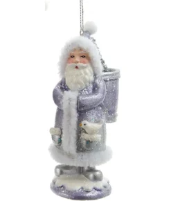 Boutique de Noël Christmas Classics*Ornament, Glittering Belsnickel, (German Christmas Folklore Character) With Backpack