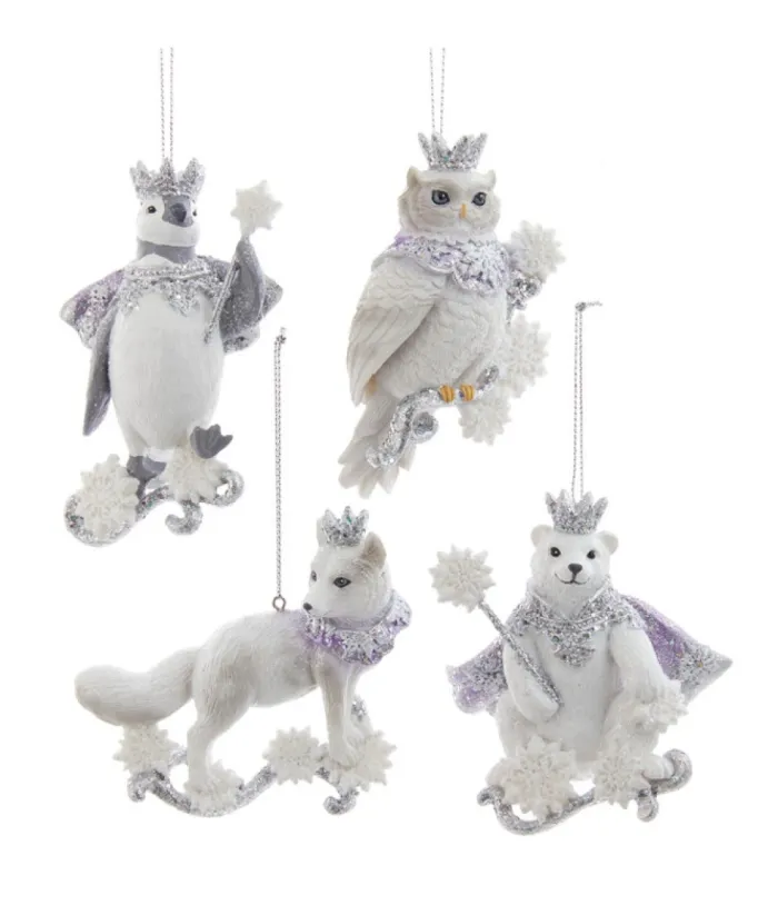 Boutique de Noël Winter Wonderland*Ornament, Glittering Royal Penguin