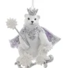 Boutique de Noël Winter Wonderland*Ornament, Glittering Royal Polar Bear