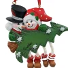 Boutique de Noël Enchanted Forest*Ornament, Mr & Mrs Snowtree With Xmas Tree