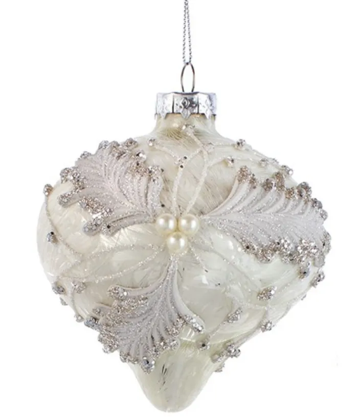 Boutique de Noël Winter Wonderland*Ornament, Onion Shaped 100Mm Ball