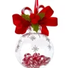 Boutique de Noël Ginger Bread & Candy Shoppe*Ornament, Peppermint Glass Ball