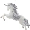 Boutique de Noël Winter Wonderland*Ornament, Periwinkle Unicorn, Glittering