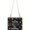 Boutique de Noël Family & Friends*Ornament, Plaque, With Message "Friends Light Up The Holidays"