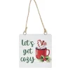 Boutique de Noël Family & Friends*Ornament, Plaque With Message "Let'S Get Cozy"