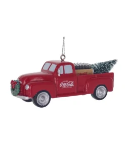 Boutique de Noël Mom'S Kitchen & Bakery*Ornament, Red Coca-Cola Pick Up Truck, Full Cargo Of Coca Cola