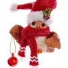 Boutique de Noël Santa'S Workshop*Ornament, "Red Hat" Christmas Owl With Ornament