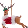 Boutique de Noël Santa'S Workshop*Ornament, "Red Hat" Leaping Reindeer