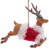 Boutique de Noël Santa'S Workshop*Ornament, "Red Hat" Leaping Reindeer