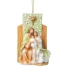 Boutique de Noël Religion*Ornament, Rustic Style, The Holy Family With Sheep
