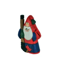 Boutique de Noël Rustic*Ornament, Santa The Hockey Player, Souvenir Of Canada.