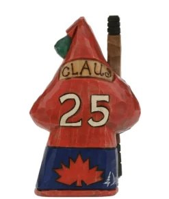 Boutique de Noël Rustic*Ornament, Santa The Hockey Player, Souvenir Of Canada.