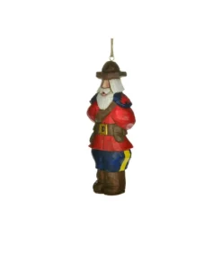 Boutique de Noël Rustic*Ornament, Santa The Mountie, Souvenir Of Canada.