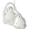 Boutique de Noël Birds & Owls*Ornament, Silver And White Penguins