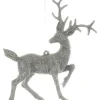 Boutique de Noël Enchanted Forest*Ornament, Silver Frost/Glittered Stag