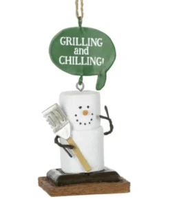 Boutique de Noël Mom'S Kitchen & Bakery*Ornament, S'Mores, Cooking On The Grill S'More