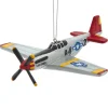 Boutique de Noël Miscellaneous*Ornament, The Famous P-51 Mustang, With Tuskegee Squardron Marking.