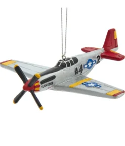 Boutique de Noël Miscellaneous*Ornament, The Famous P-51 Mustang, With Tuskegee Squardron Marking.