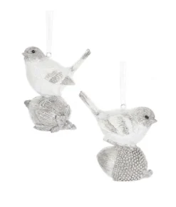 Boutique de Noël Winter Wonderland*Ornament, Winter Bird With Acorn, Contemporary Styling
