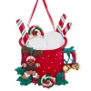 Boutique de Noël Mom'S Kitchen & Bakery*Ornament With Bells, Mug Of Hot Chocolate