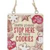 Boutique de Noël Family & Friends*Ornament With "Santa Stop Here" Message