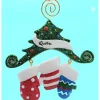 Boutique de Noël Family & Friends*Ornament, Xmas Tree With Three Mittens