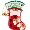 Boutique de Noël Family & Friends*Personalisable Tree Ornament, Made Of Resin, Puppy`S First Christmas