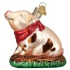Boutique de Noël Farm House & Western*Pink Piggy Glass Ornament