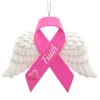 Boutique de Noël Family & Friends*Pink Ribbon With Wings Ornament