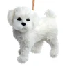 Boutique de Noël Family & Friends*Plush Bichon Frise Ornament