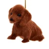 Boutique de Noël Family & Friends*Plush Furry Dachshund Ornament