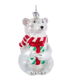 Boutique de Noël Varied Shapes*Polar Bear Glass Ornament
