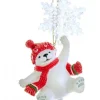 Boutique de Noël Christmas Classics*Polar Bear With Snowflake Ornament