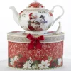Boutique de Noël Miscellaneous*Porcelain Tea Pot, Santa
