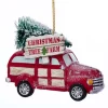 Boutique de Noël Christmas Classics*Red Truck With ''Christmas Tree Farm'' Ornament