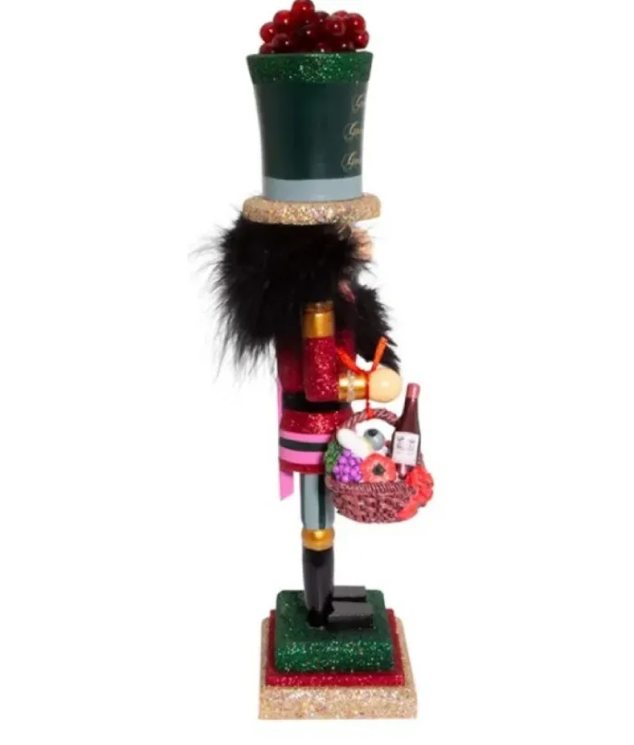 Boutique de Noël Ballet & Nutcrackers*Red Wine Themed 14" Tall Nutcracker